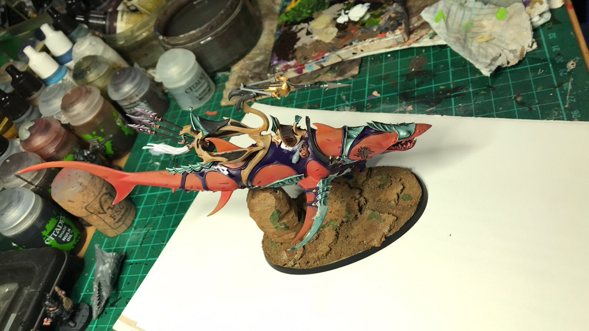 ryanwphillips11's tweet photo. Battle Shark incoming #allopex #deepkin #ageofsigmar https://t.co/o609ncKZAu