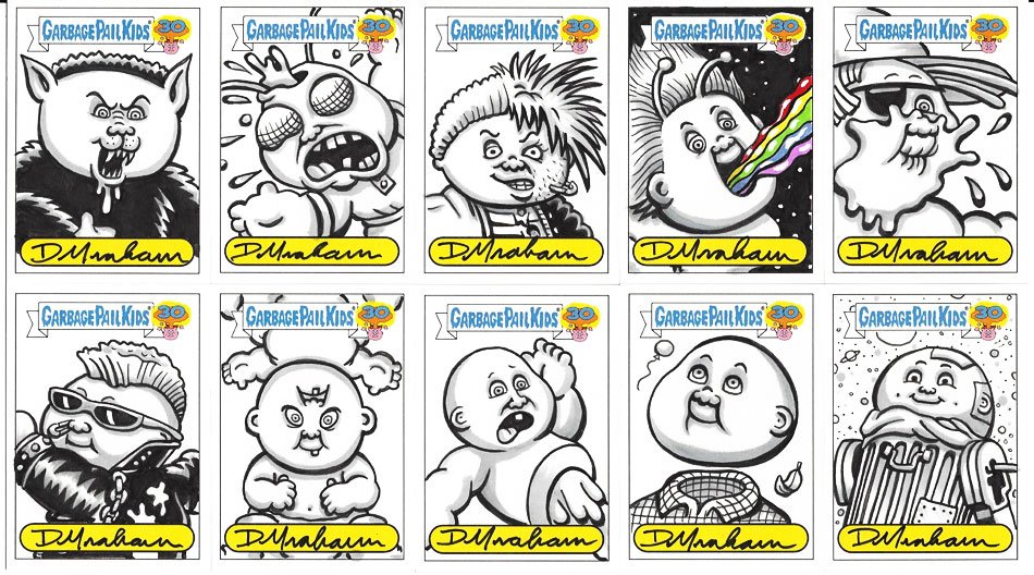 4mellowd's tweet photo. Garbage Pail Kids sketch cards I drew up #gpk #garbagepailkids #sketchcard #dgrahams #geek #80s #nostalgia https://t.co/UF8aK5lFbN
