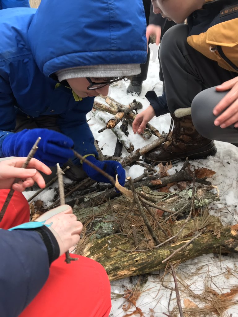 Team_Spark_CHMS's tweet photo. After a winter hike, Spark warms up and refuels #sparkbonding https://t.co/HKbr4zGENO