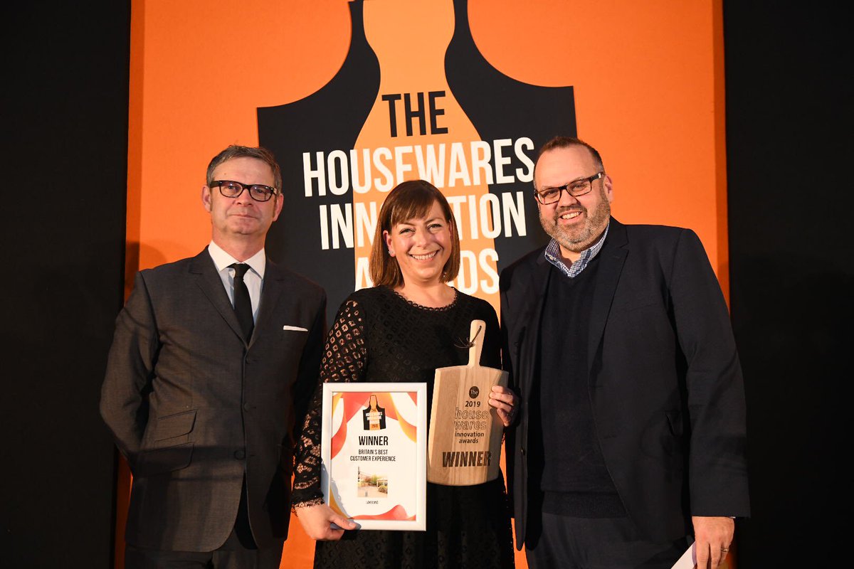 Britain’s Best Customer Experience, sponsored by <a href="/KitchenCraft/">KitchenCraft</a>, is going to <a href="/LakelandUK/">Lakeland</a>. Well done! #HousewaresInnov