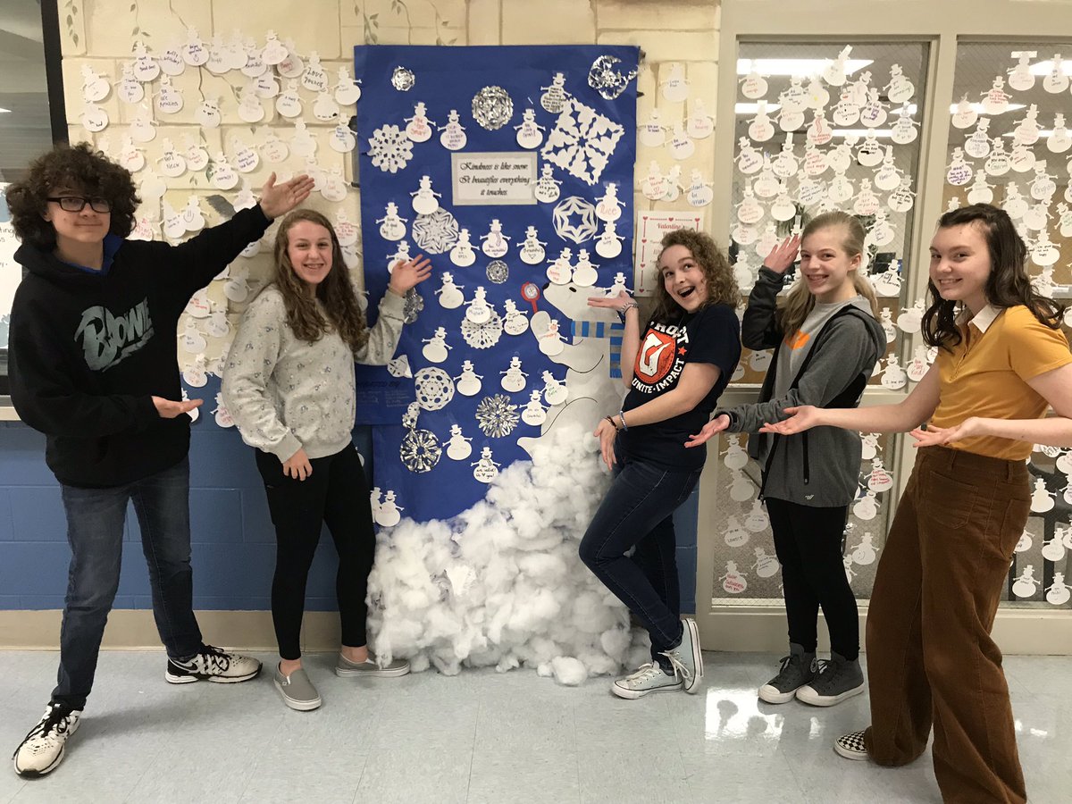 MrMorelock's tweet photo. We are beyond proud of the Blizzard of Kindness movement taking place in our hallways and classrooms led by Project U - these kiddos are our future #choosekindness #TheKarnsWay https://t.co/Srpauzyrqc