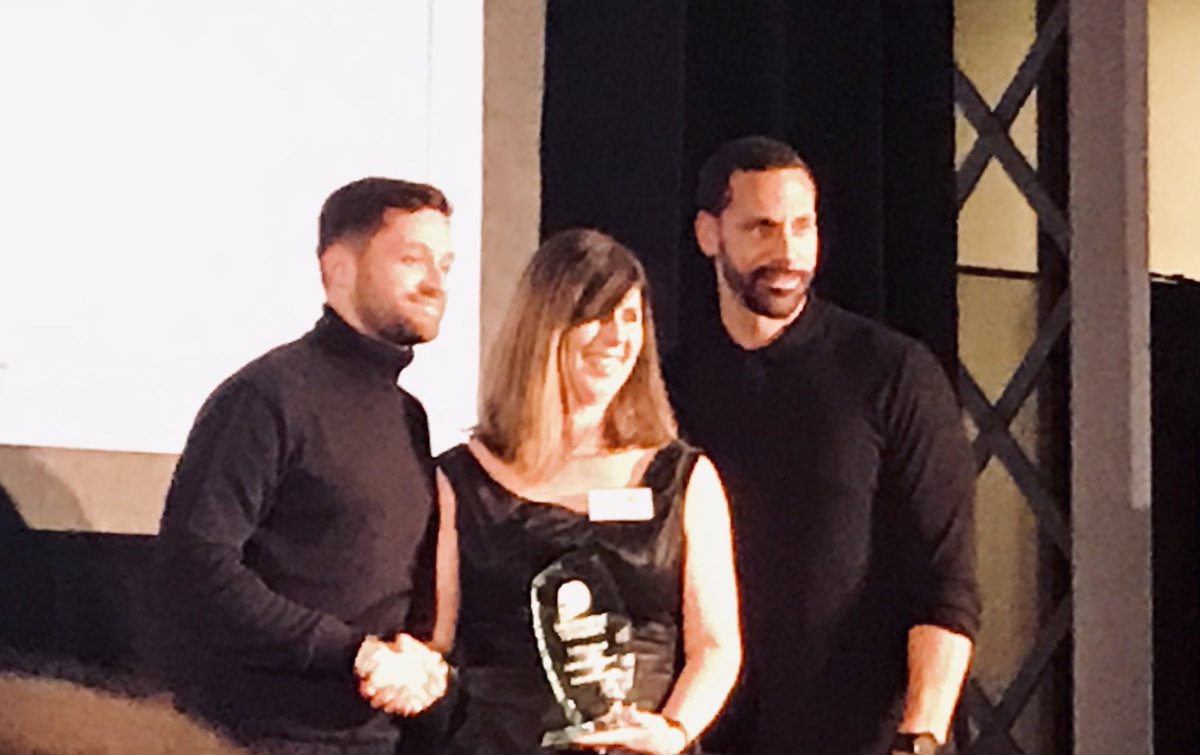KatRTaylor's tweet photo. Congratulations @NE_KMarshall! So good to see you being awarded the @MovementToWork Individual Impact Award by @rioferdy5 and @SpencerOwen. So well deserved! @AccentureUK #Skillstosucceed https://t.co/7Nt5oOpOVD