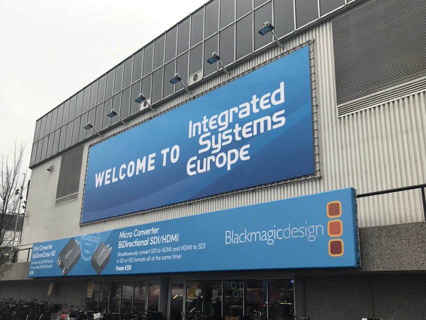 I’m getting ready to visit  #ise2019 in the morning. I was sad to miss it last year. It’s always an exciting show for us AV professionals and promises to be productive for my clients, and technology partners.
