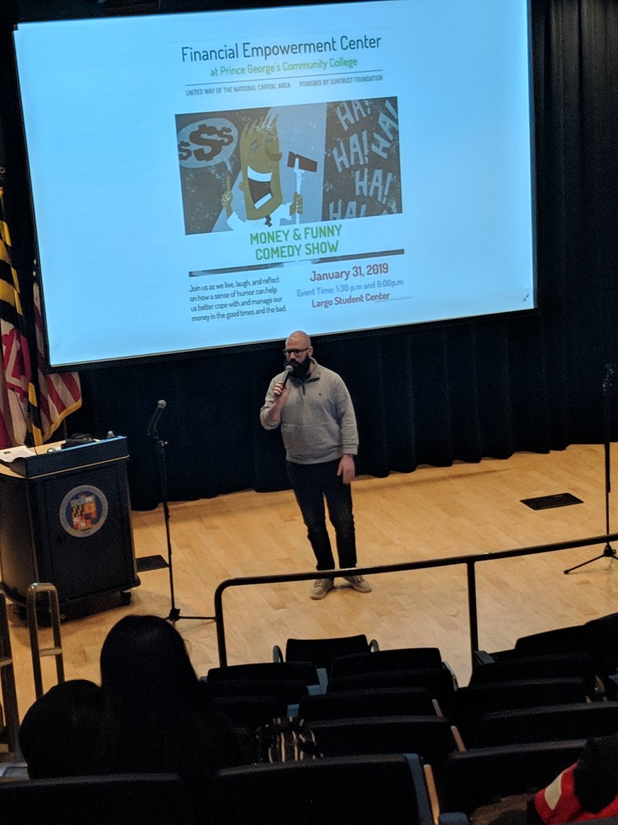 fecpgcc's tweet photo. Thank you to all of who participated in Thursday's events! Money & Funny Comedy Shows were a blast.
Special Thanks to Busboys and Poets for providing such great comedy artists!
#SidleyStandUp #ProjectThalia
Stay tuned for upcoming FEC events #fecpgcc #freeResources #stayTuned https://t.co/aQQYDge6P0