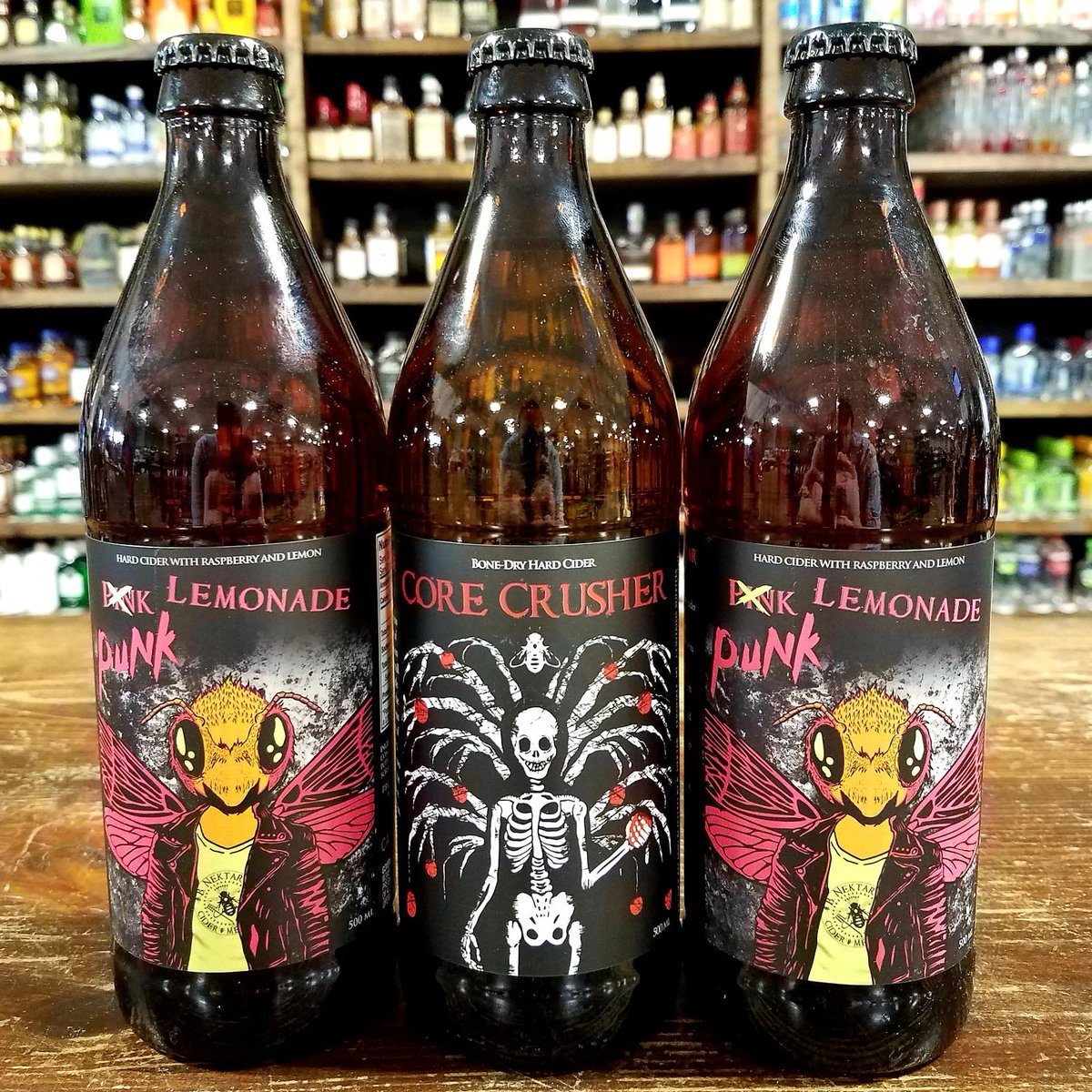 TheBottleShopga's tweet photo. New from @bnektar, Core Crusher bone dry cider and Punk Lemonade cider with raspberry and lemon #cider #hardcider #corecrusher #bonedry #punklemonade #raspberry #lemon https://t.co/eEtXPdgsyX
