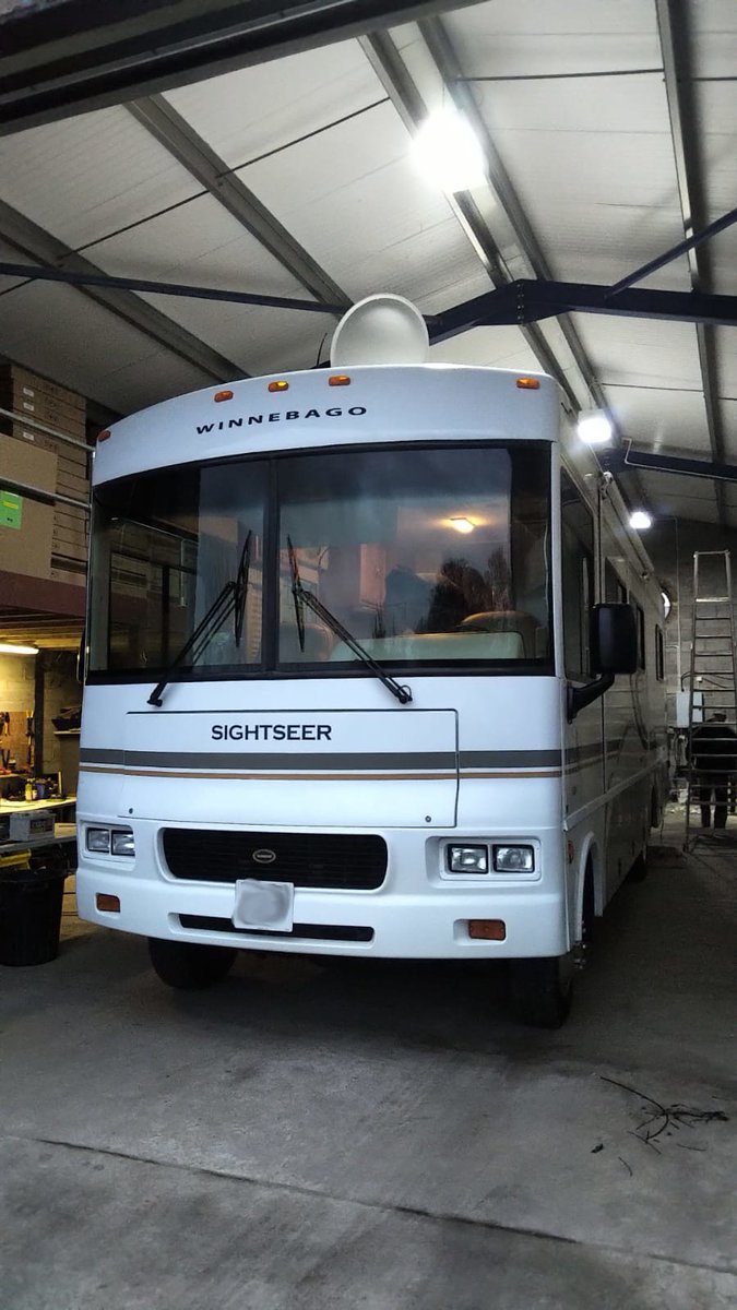 A nice Winnebago Sightseer in the workshop today, lovely vehicle