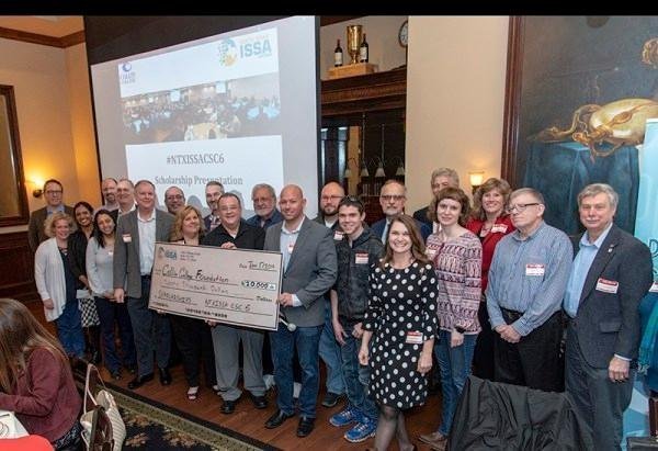 gmlangford's tweet photo. It's official! @ntxissa raised $20,000 for scholarships in cybersecurity at our last conference. Great job everyone! https://t.co/aEixIw5ch6