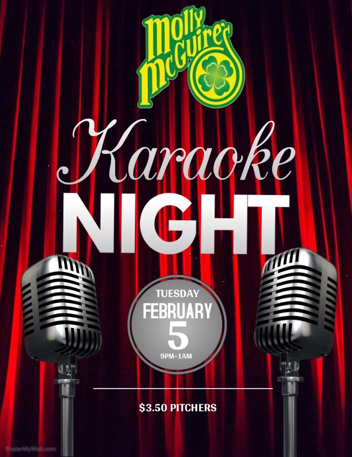 $3.50 pitchers AND karaoke?! Doesn’t get much better!
