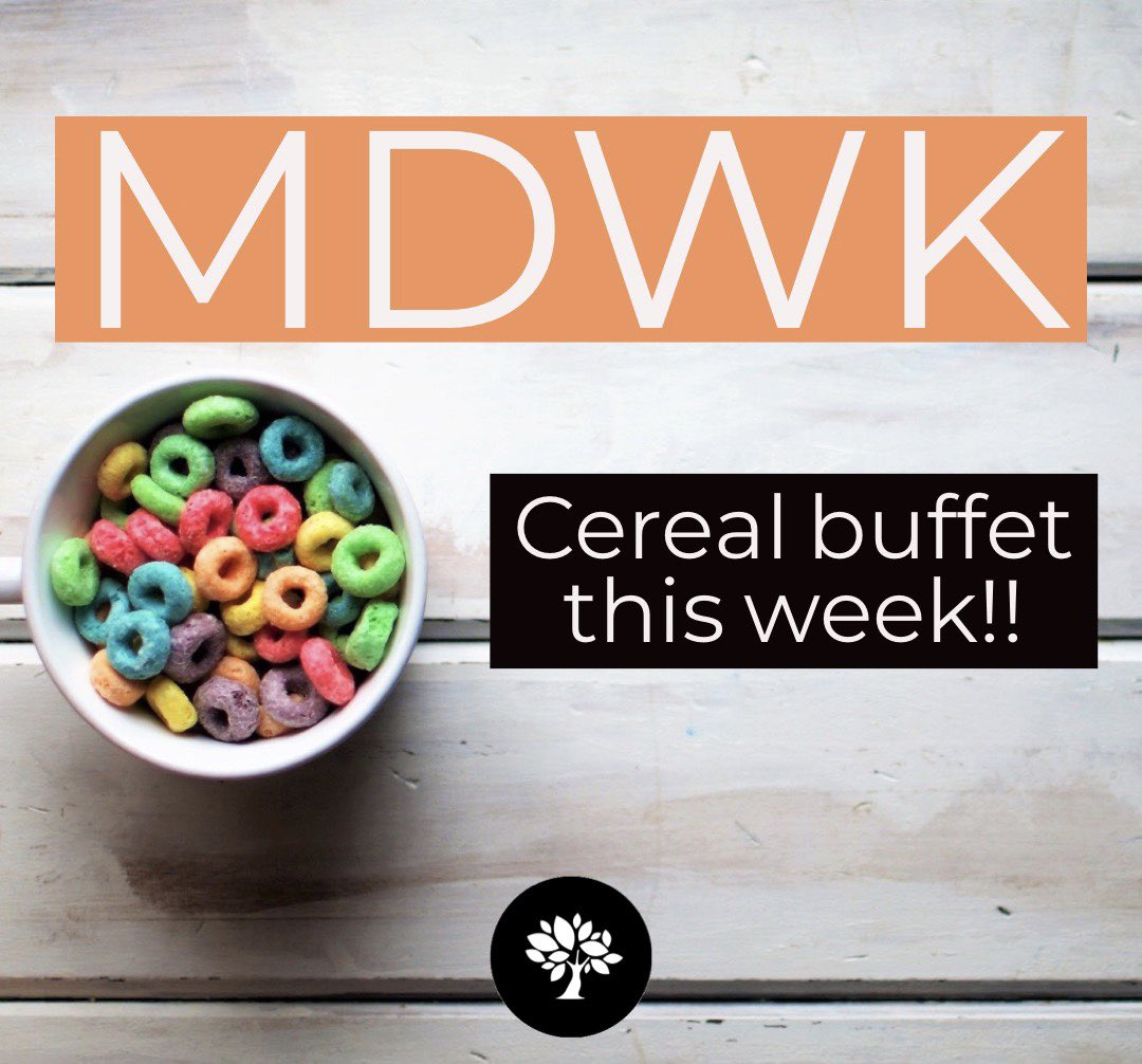 OrchardStudent's tweet photo. Come join us Wednesday night from 6:30-8:00pm for MDWK! We are having a cereal bar this week // bring friends, enjoy the food, worship Jesus! #youbelonghere #family #cereal https://t.co/uF6frdsl5q