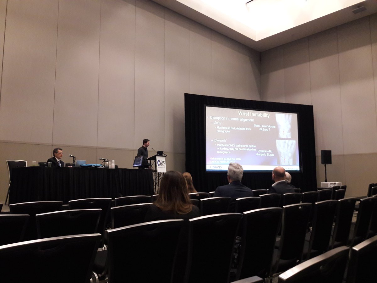 Fantastic talk by Brent Foster of our lab on real-time MRI of the moving wrist #ORS2019 <a href="/UCDRadiology/">UCDRadiology</a> <a href="/UCDavisBME/">UC Davis Biomedical Engineering</a>