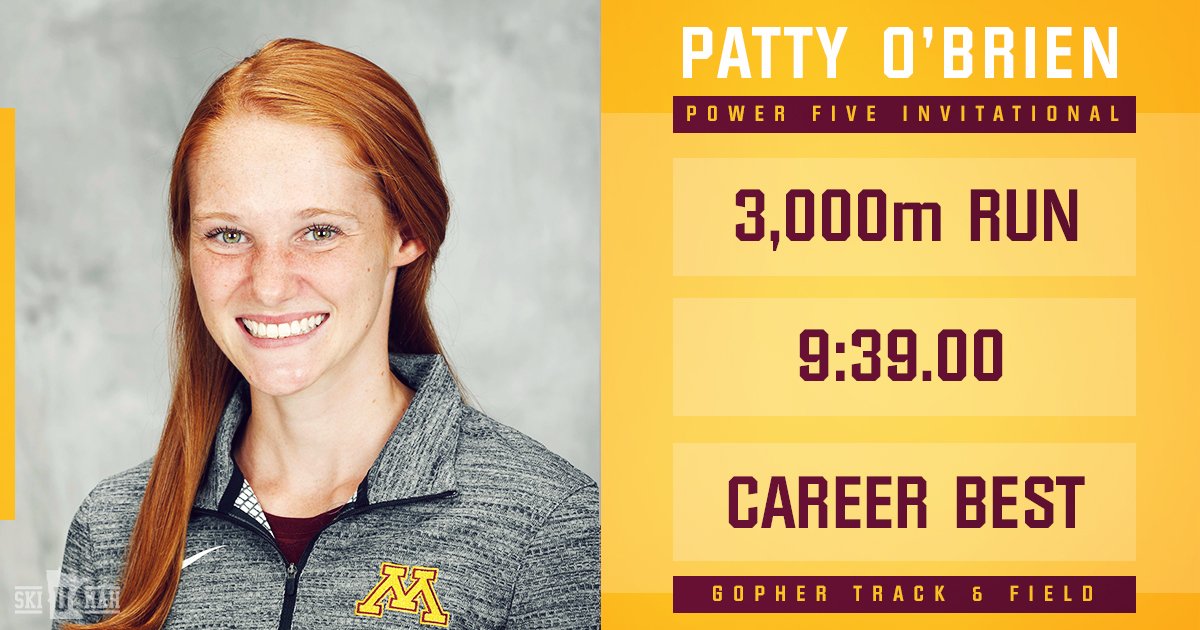 GopherCCTF's tweet photo. Last one, best one. Fifth-year senior Patty O'Brien had a nice PR in the 3K last weekend at the #PowerFiveInvite. 👏👟 https://t.co/2RyxEDjXiz