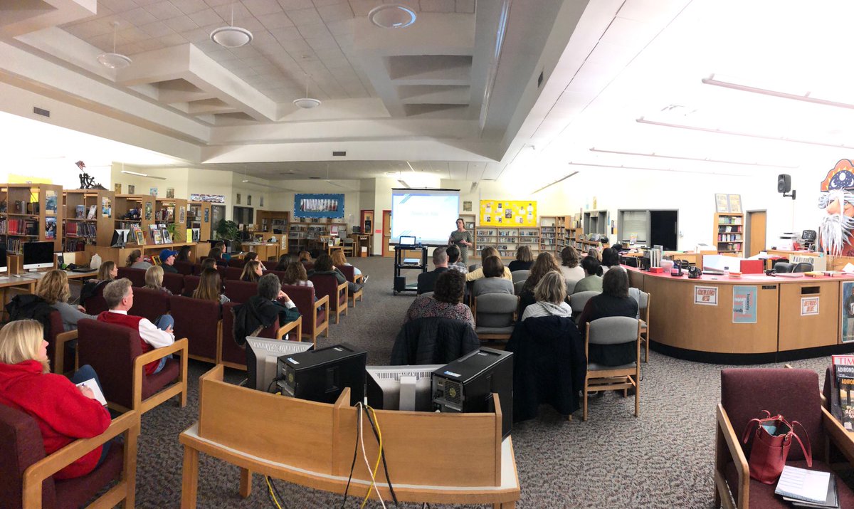 CVAsstSupt's tweet photo. Dr. Gesek is sharing valuable information with our families and staff! #welcometocv #helpingourkids ⁦@CVCSDWarriors⁩ ⁦@CVSupt⁩  ⁦@drgesek⁩ https://t.co/9nG8uHnRlc