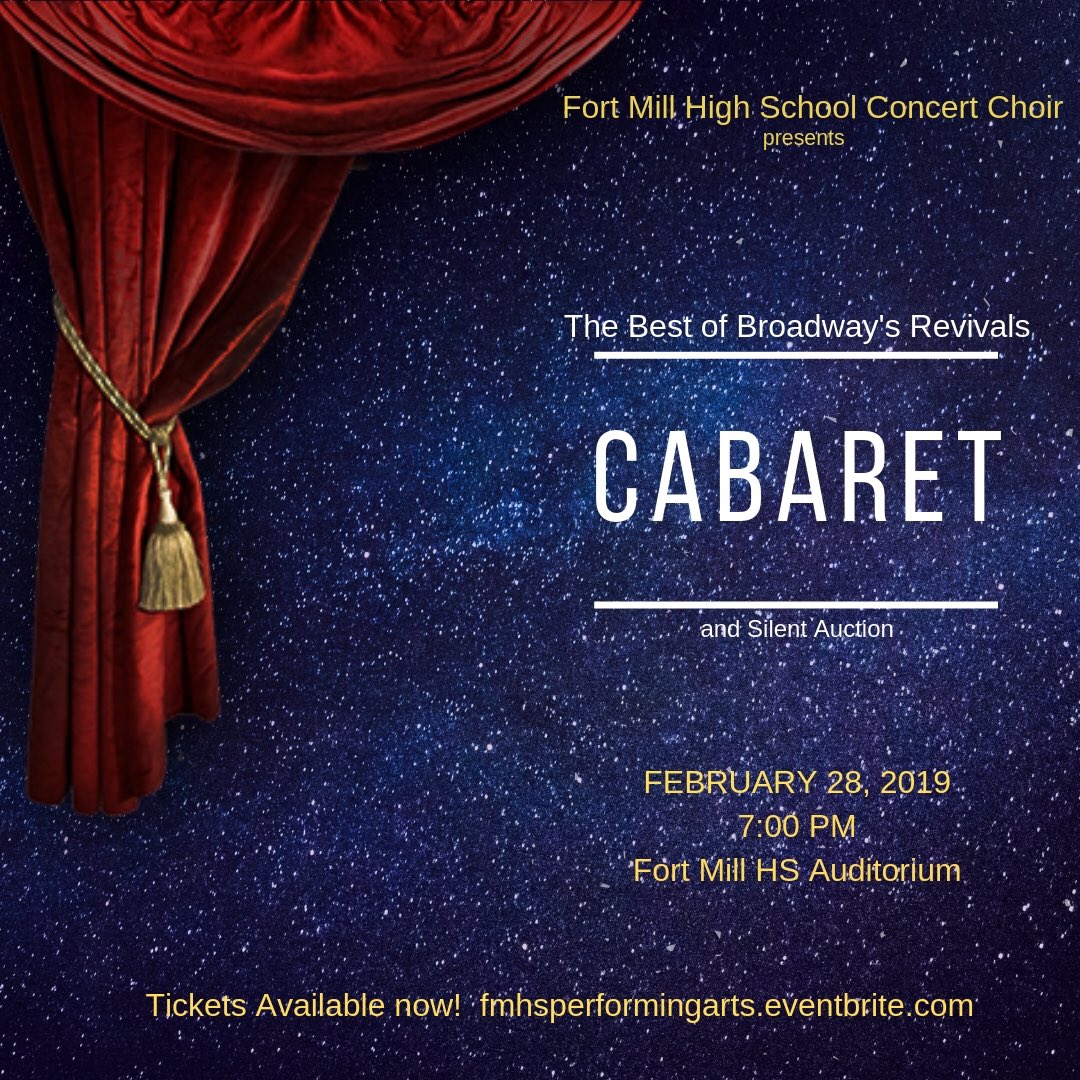 FMHSChoir's tweet photo. This year’s annual Cabaret 🙌Tickets available now! https://t.co/ZebvtnZLuv @FMHS_Studio_E @fmhsconcertchorus @fmhsnews @fmhs_musicals https://t.co/om7Y96h10a