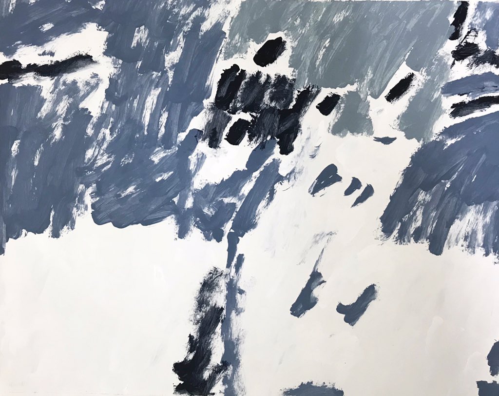 ninahaggertyart's tweet photo. This painting by Andre Plamondon feels a lot like the weather in yeg recently. Stay warm, friends! ❄️ #yegwx #yegarts https://t.co/izyCReQfG7