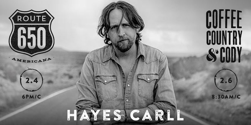 WSMradio's tweet photo. We're celebrating @hayescarll's @opry debut all week long! 🎉 Tune-in tonight at 6:00pm/c to hear him on #Route650 with @thatericmarcum, and again on Wednesday morning at 8:30am/c on #CoffeeCountryCody with @BillCodyWSM! Listen at 650 AM or https://t.co/d5UrnHEaAs! https://t.co/xYCTOoRdlu