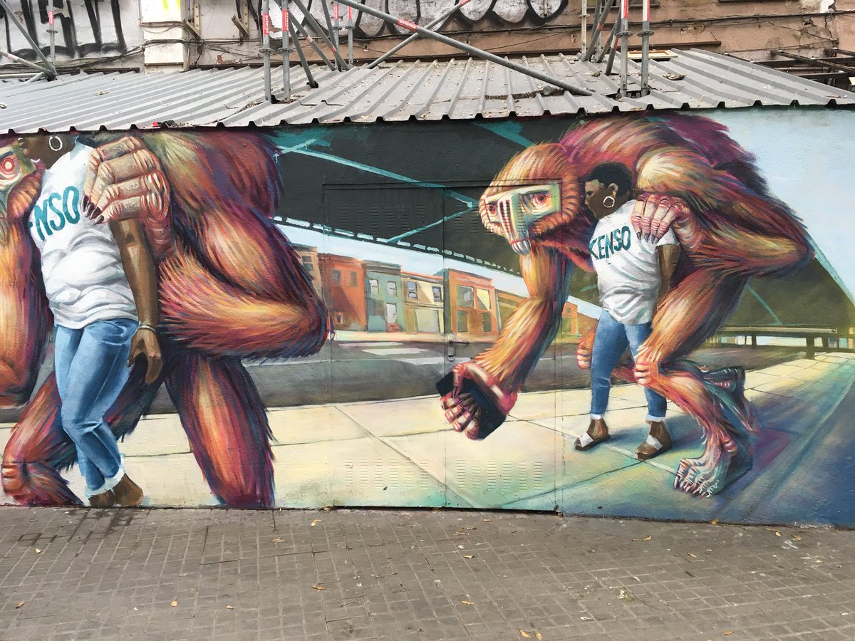 BienCuadrado's tweet photo. #juanJo and #Rubicon1 #streetart #mural at #ArnauGallery https://t.co/BZkfnACxSr
