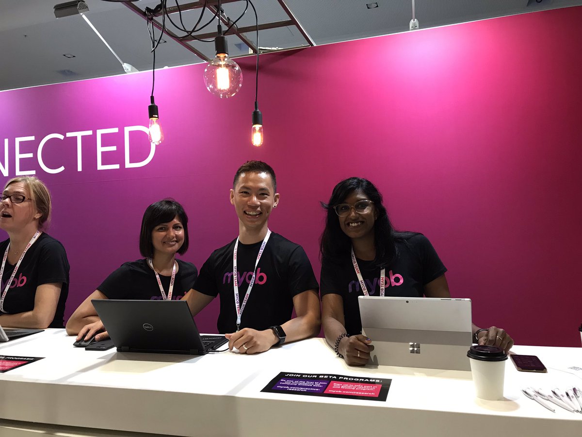 chrismsydney's tweet photo. Do you have a software question you need answered? Head to the #MYOBConnected stand in the break where our staff are ready to help #MYOBINCITE https://t.co/84gBtLns4d