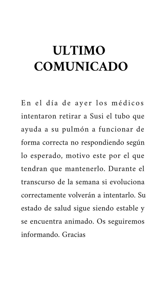ayudaasusi's tweet photo. Último comunicado. @sebas_alvaro @suarezclimb @hermanospou @charoalvarez https://t.co/m9IrReqFhK