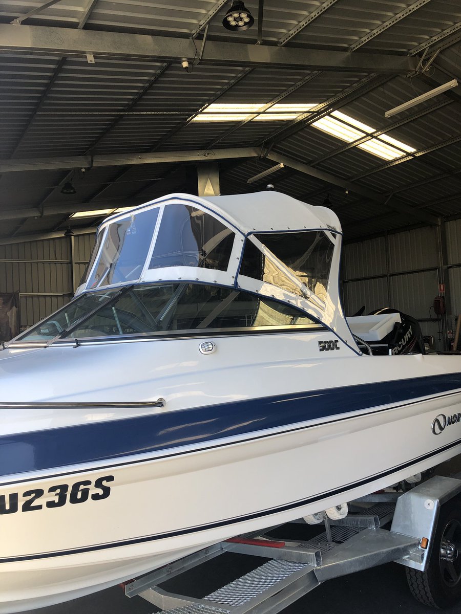 southern_trim's tweet photo. Got the shade, now just need the fish! ๐๐ฃ#biminitop #frontclear #sidecurtains #boats #marineupholstery #fishingsouthaustralia #northbankboats #boating #fishingboat #hvgfabrics #southerntrimshop #boat https://t.co/Zcc0ZnIeiY
