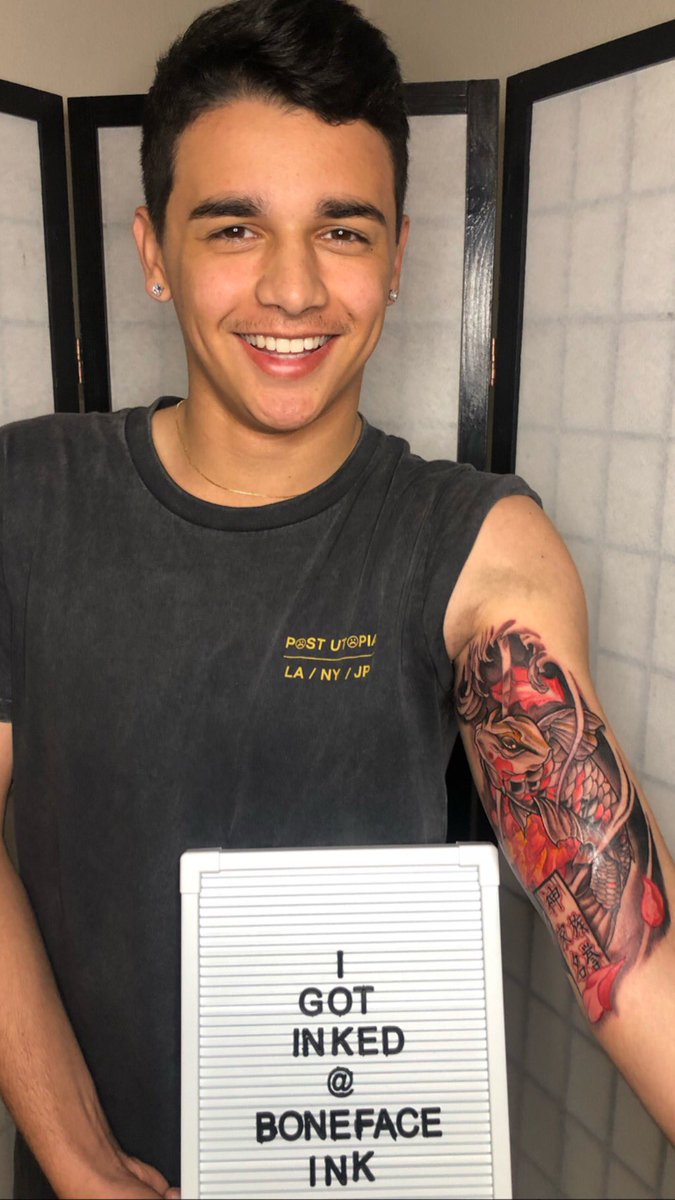 ColorMeTatted's tweet photo. Chase your dreams. And watch the come true.#yane #bonefaceink #pensacolatattoo 🎏🎏🎏🎏 Had fun with this one. But wait until the next piece 🤮🤮🤮 https://t.co/6IRtebaecH