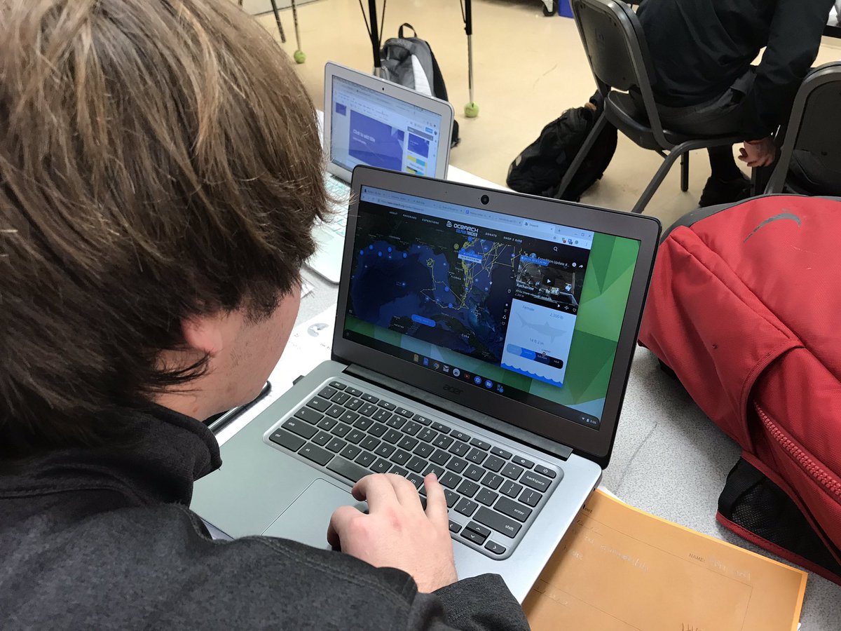 kperez919's tweet photo. Marine Science students are tracking sharks and looking for trends. #marinescience #wearestlukes #morethanaschool @SLWildcats https://t.co/xhBOJIWJ9Q