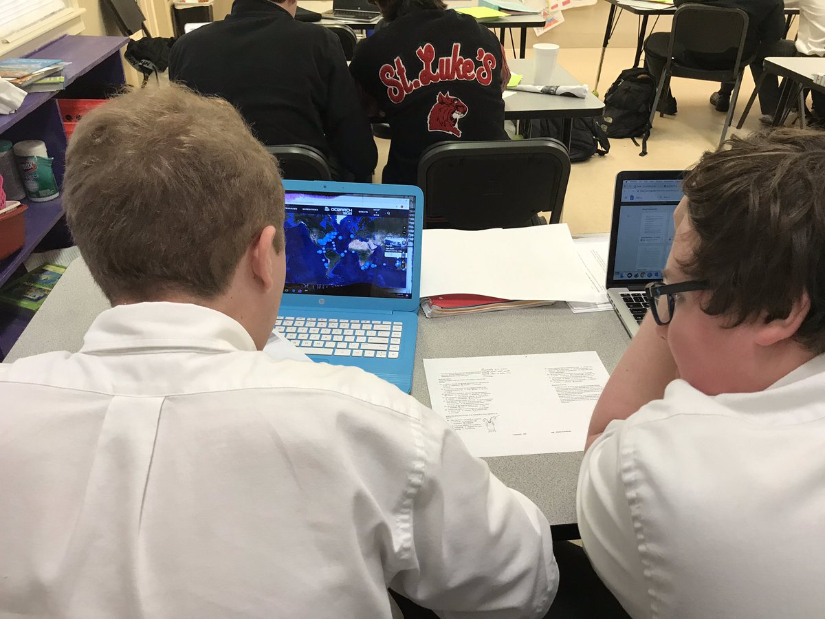 kperez919's tweet photo. Marine Science students are tracking sharks and looking for trends. #marinescience #wearestlukes #morethanaschool @SLWildcats https://t.co/xhBOJIWJ9Q