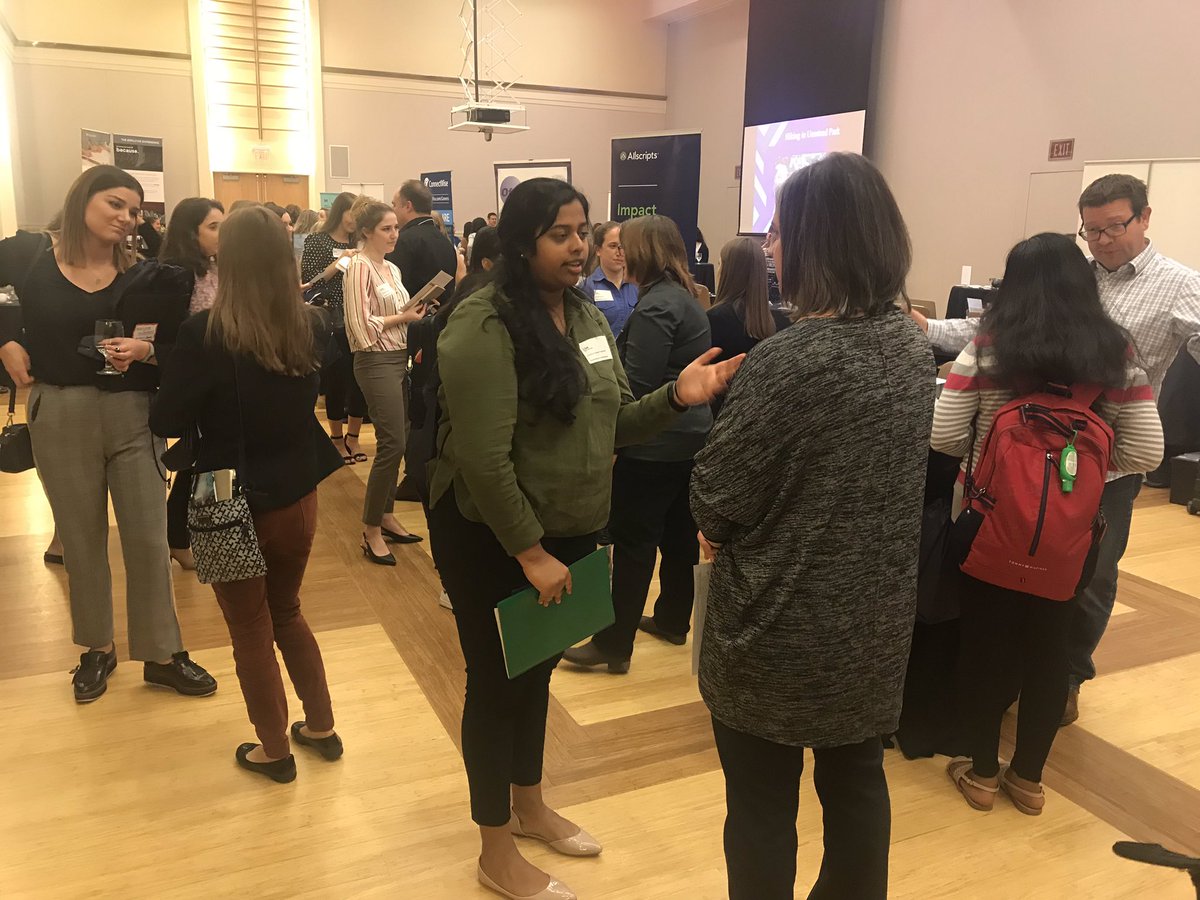 TriangleWiSTEM's tweet image. Women lining up to speak with local recruiters at The Ultimate Icebreaker. Eager students hope to break the ice with companies today and follow up at the NCSU Engineering Career Fair on Wednesday #TriWiSTEM #womENgineering