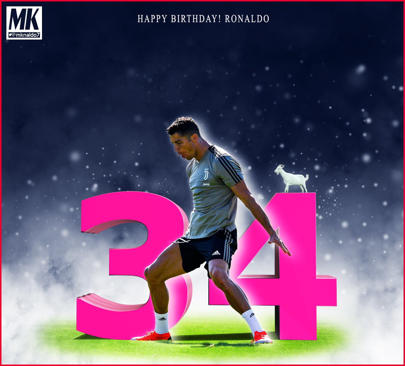 Cristiano Ronaldo turns 34.

Happy Birthday, May you accomplish the challenges lies ahead of you. 