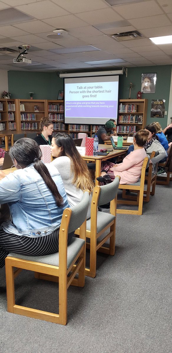 MsWigginsAngela's tweet photo. TTESS mid-year PD goal review. Great discussion and collaboration around some topics that will improve student achievement. #nextlevelinstruction @BMSMesquite https://t.co/VFfK94Stj4
