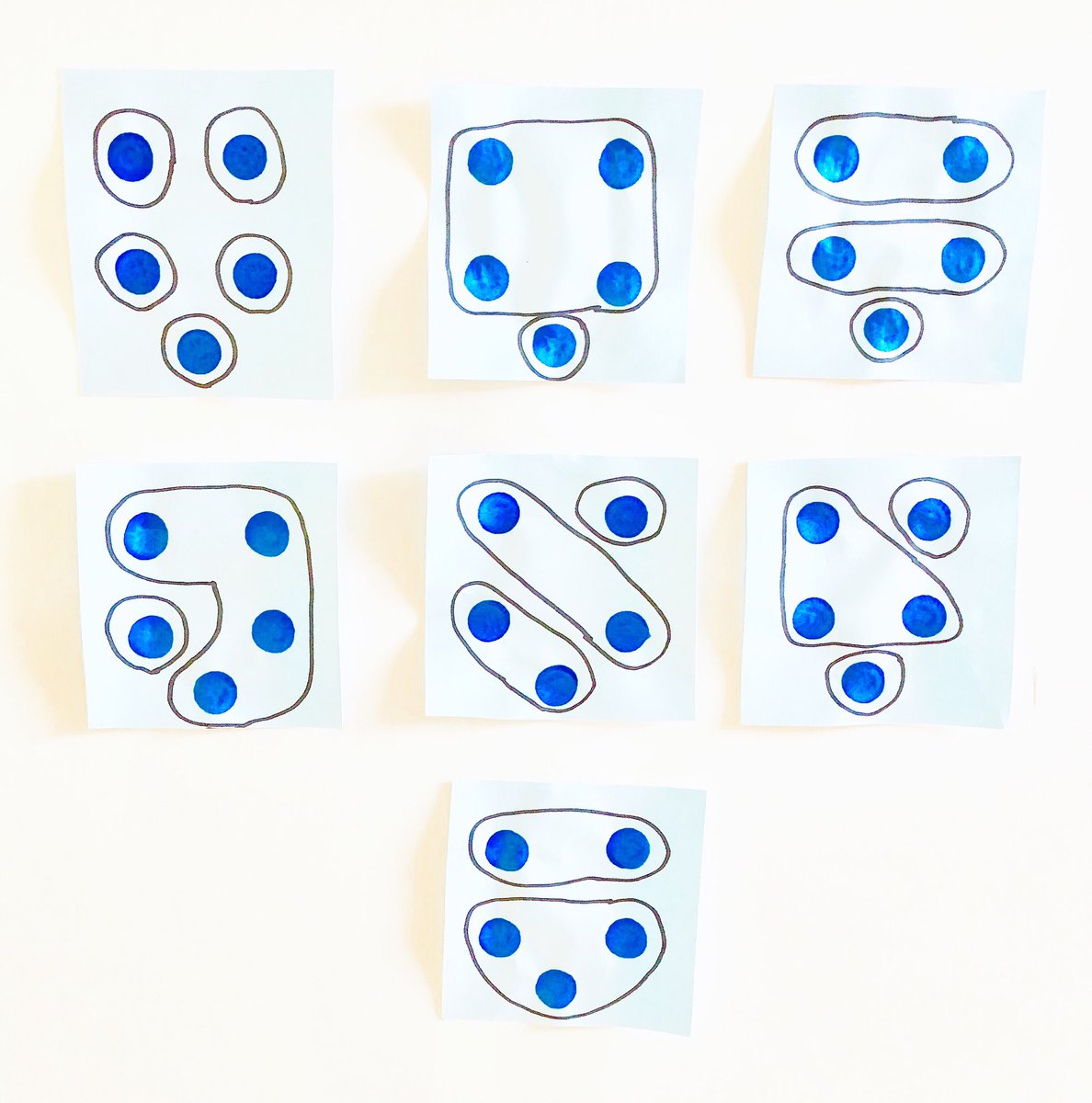 CherylEmrich's tweet photo. After quickly showing a dot pattern we discussed how we saw it.This was  a great visual.Children often think there’s only one answer for math. Having open ended math talks allows us to show multiple strategies and ways we can see numbers! #kindergarten #math https://t.co/8p9MOO21q1