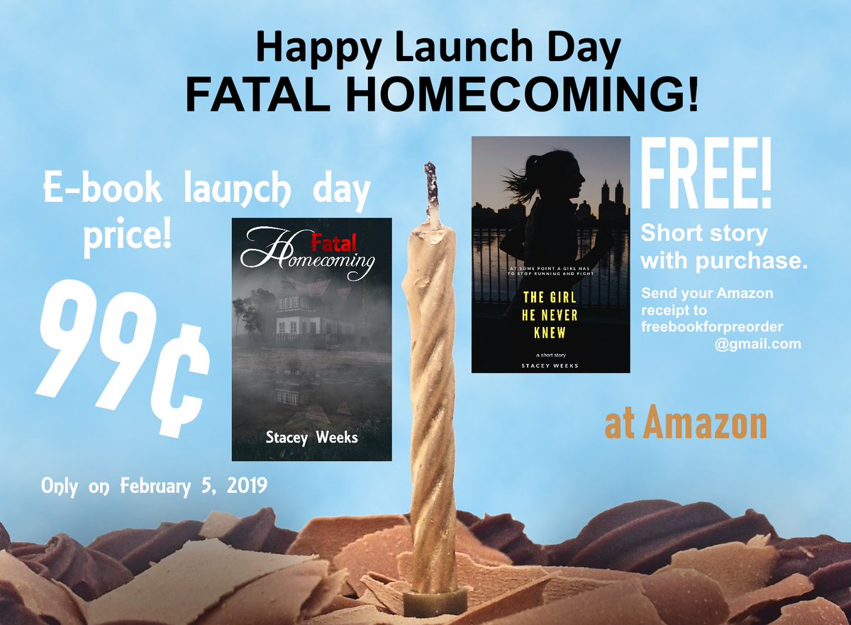 WriteIntegrity's tweet image. One day sale! Get FATAL HOMECOMING for only 99¢. #suspense #NewRelease 
amzn.to/2t7n3Oi