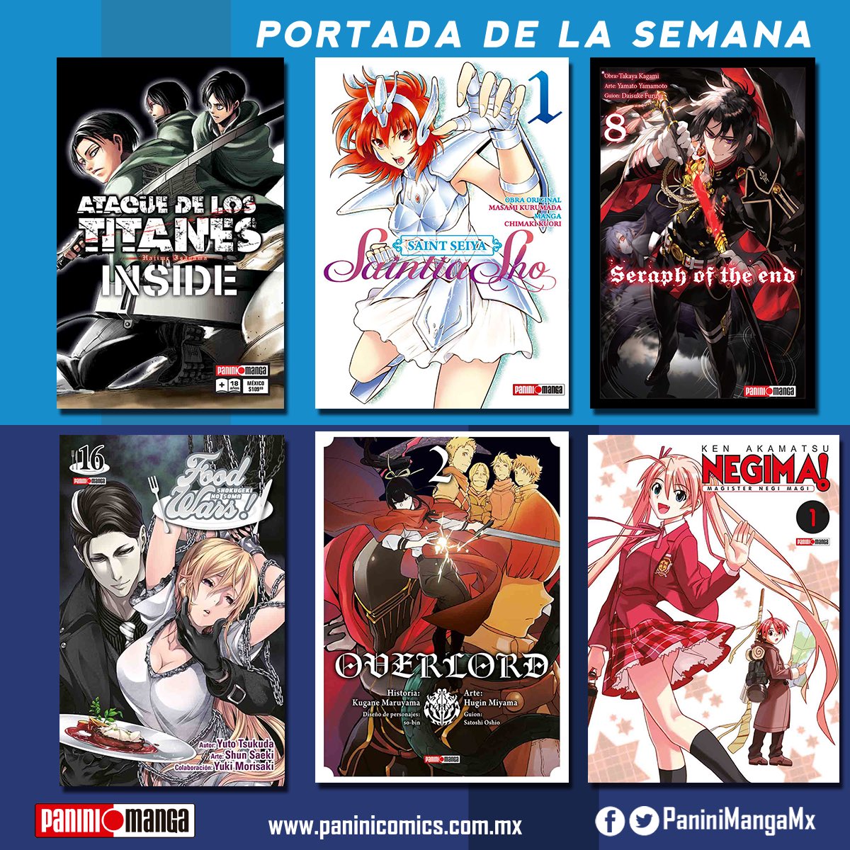 PaniniMangaMx's tweet photo. ¿Cuál de estas es tu portada favorita de la semana? https://t.co/grc9cZg63I