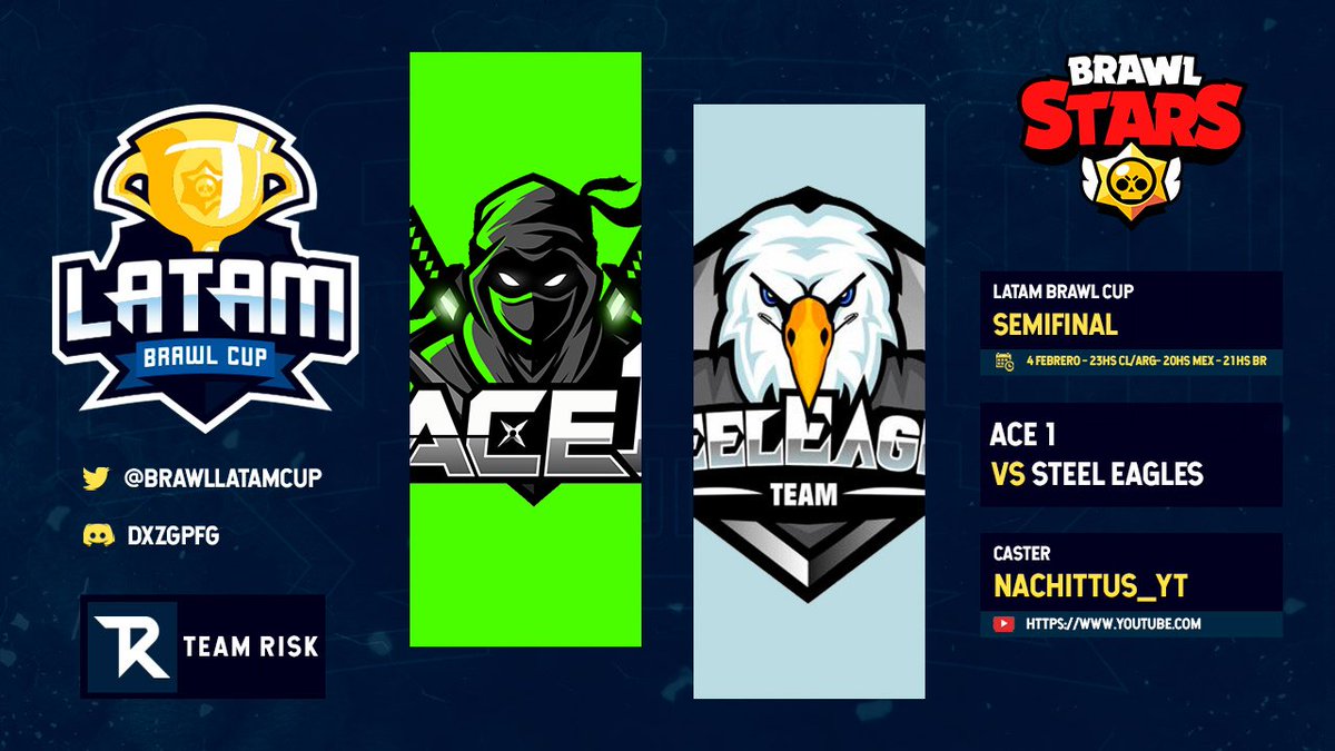 ¡YA ESTAMOS EN DIRECTO DE BRAWL STARS!

🏆<a href="/BrawlLatamCup/">Brawl Latam Cup</a> SEMIFINAL

⚔️@ACE1_GG 🇨🇱 🆚 🇵🇪 @SteelEaglesBS

¡Acompáñame a vivir este partidazo!👇

📺 youtube.com/c/Nachittus_YT