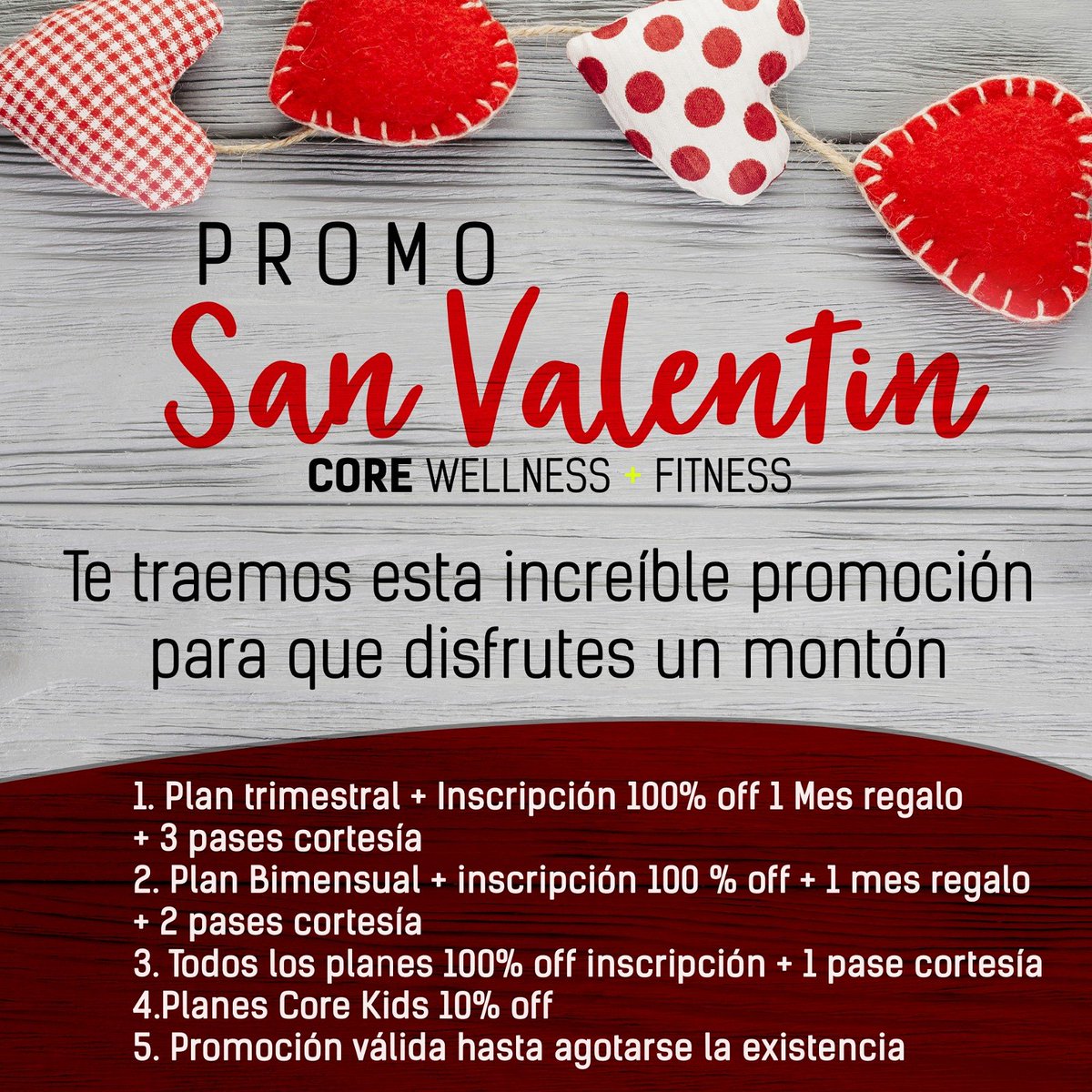 CWFoficial's tweet photo. ¡Aprovecha! 
1. Plan trimestral + Inscripción 100% off 1 Mes regalo 🎁 + 3 pases cortesía . 
2. Plan Bimensual + inscripción 100 % off + 1 mes regalo 🎁 + 2 pases cortesía . 
3. Todos los planes 100% off inscripción + 1 pase cortesía . 
4.Planes Core Kids 10% off . https://t.co/2unpn7Qk8k