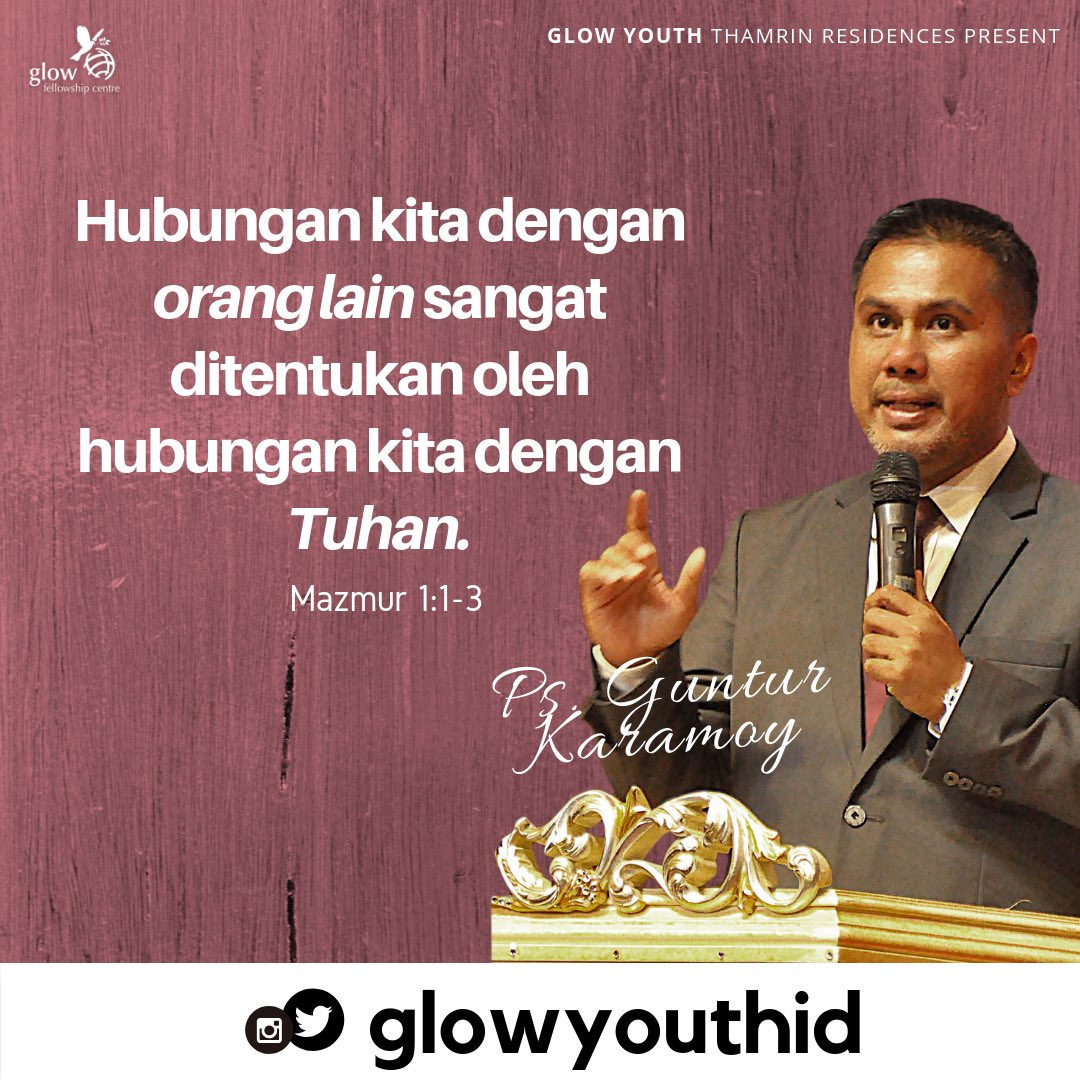 Visit <a href="/glowyouthid/">GLOW Youth</a> on Insta for more

<a href="/PastorGilbertL/">Gilbert Lumoindong</a> <a href="/PastorGarren/">pastorgarren</a> <a href="/ReindaGilbertL/">Reinda Lumoindong</a> <a href="/GBIGlowFC/">GBI Glow FC</a>