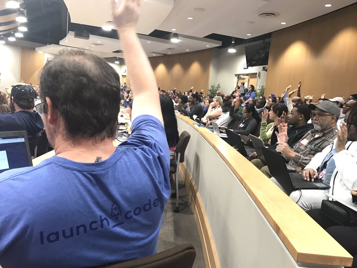 leahkfreePR's tweet photo. Packed house for our first ever class in the great state of Tennessee. Thanks to @launchcode’s partnership with @LaunchTN, TN Board of Regents &amp; @SouthwestTN Community College, 160 motivated learners are here &amp; ready to dive into coding! https://t.co/y9dCTNcm0n