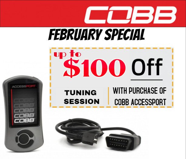 This month we are running a COBB SPECIAL, if you are needing an Accessport give us a call first, with every purchase of a COBB Accessport we will be giving a special discount on tuning services ...
(916)333-1105

#COBB #tuning #Special #overkillperforman… bit.ly/2D6DQWs