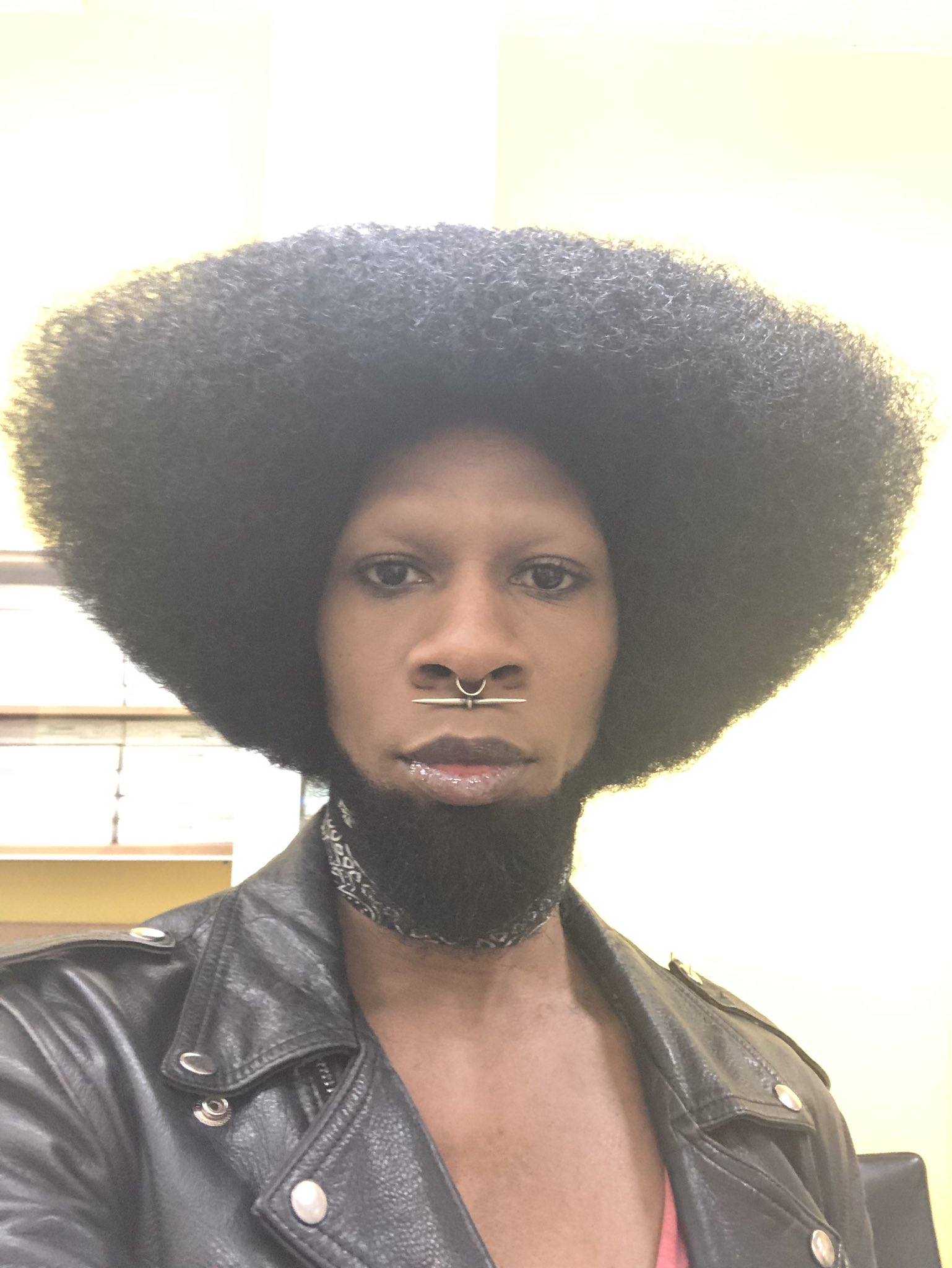 Andre J The Urban Mystic on X: That shape of my Afro is