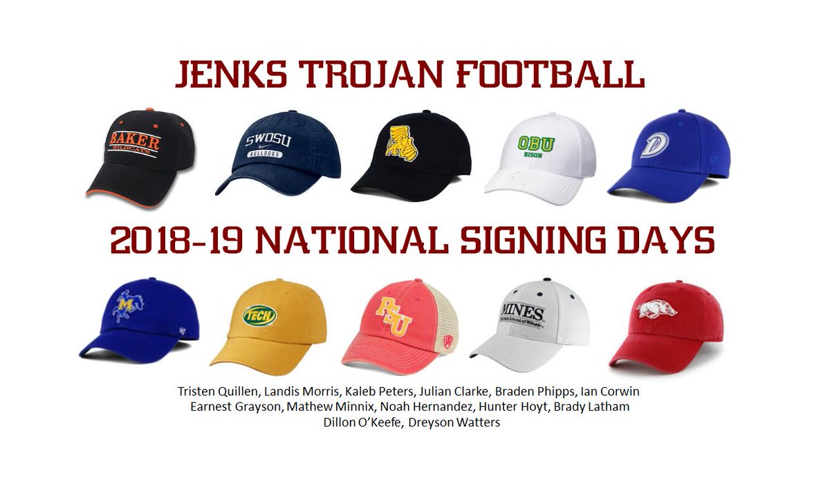 TomGrahamSr's tweet photo. 2018-2019 @JTFootball_com National Signing Day, Feb. 6th, 8:00am, Frank Herald Fieldhouse. Tristen Quillen, Landis Morris, Kaleb Peters, Julian Clarke, Braden Phipps, Ian Corwin, Earnest Grayson, Mathew Minnix, Noah Hernandez, Hunter Hoyt, Dillon O’Keefe, Dreyson Watters https://t.co/riFfmqTqJz