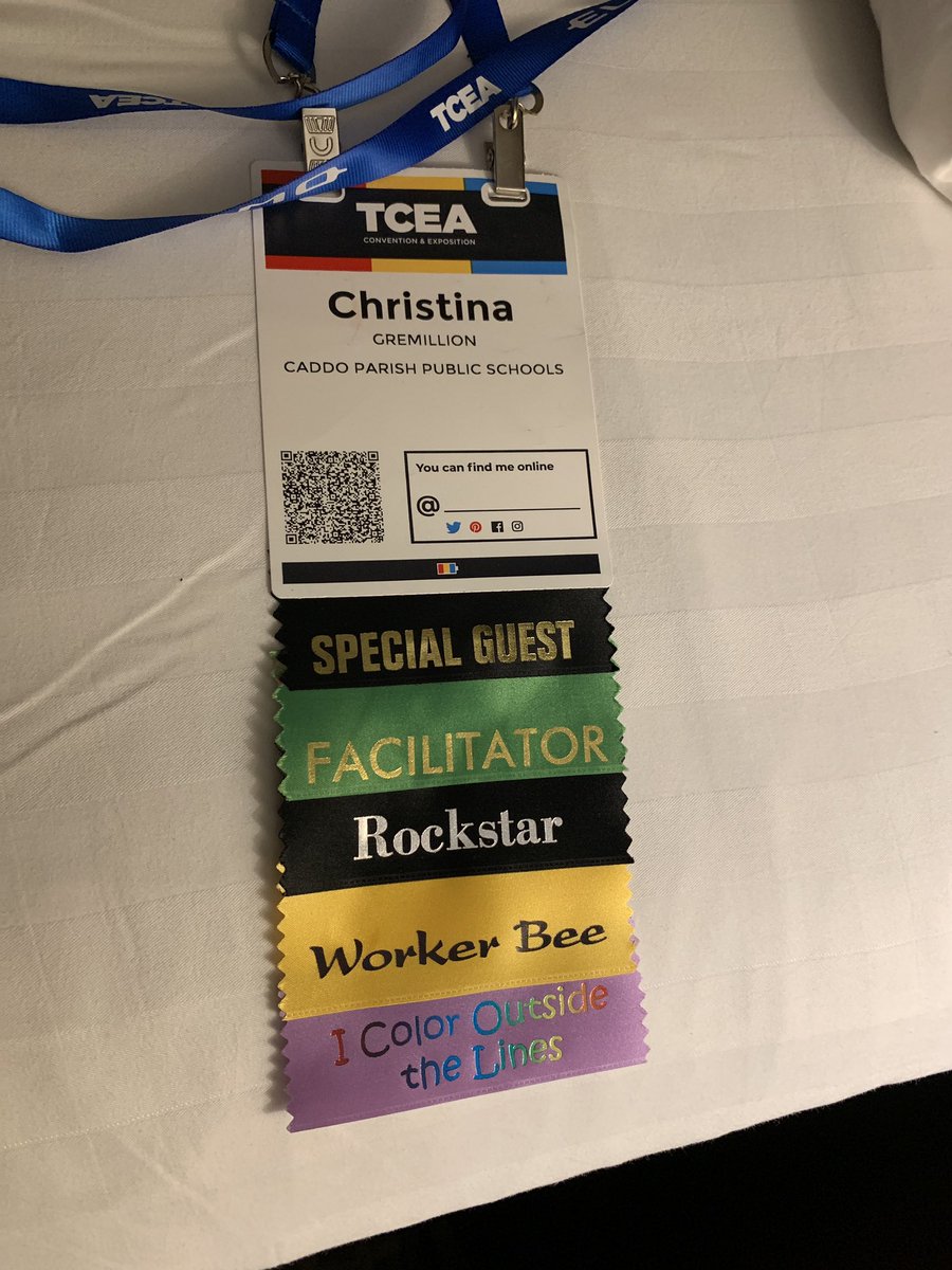 Christina Gremillion (@gremmigrl) on Twitter photo She told us in her blog to see her if we won and I did. She took the time to see me and give me ribbons! Thanks <a href="/lgracey/">Lori Gracey</a> #TCEA19 She told us in her blog to see her if we won and I did. She took the time to see me and give me ribbons! Thanks <a href="/lgracey/">Lori Gracey</a> #TCEA19