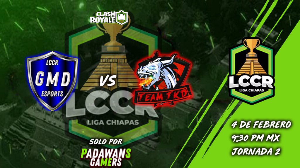 Hoy inicia la segunda jornada 🤩 Nos espera un gran duelo 🔝 suerte para todos los equipos en esta segunda jornada 💪🏻❤️

⏱ 9:30 PM 🇲🇽

<a href="/UnknownGamers14/">Julio Palma</a> 🆚 <a href="/Team_TKD_LCCR/">TEAM TKD</a> 

📺 <a href="/PadawansGamers/">PadawansGamers</a>