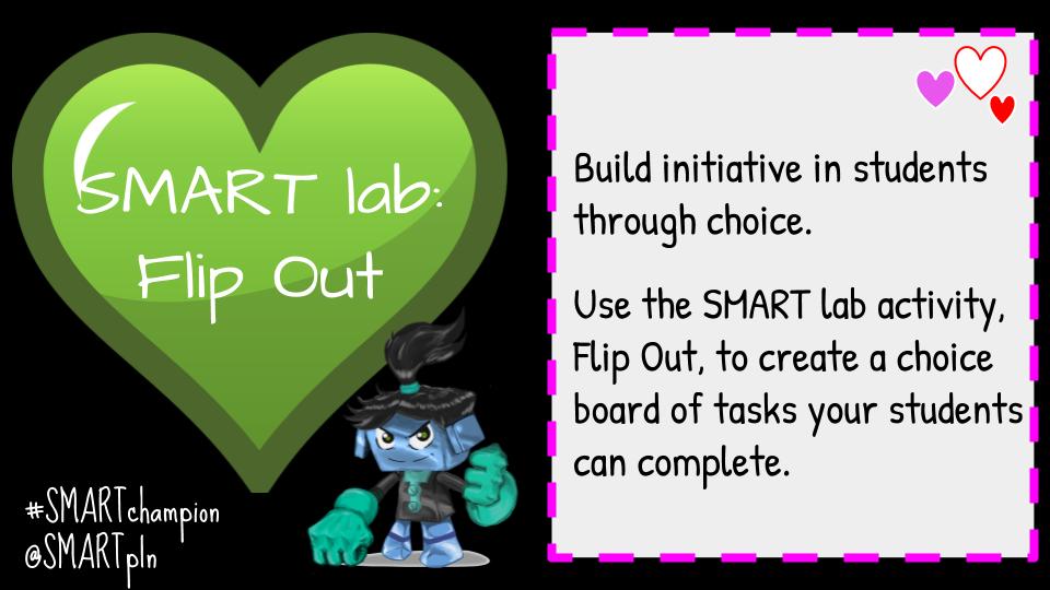 LumioSocial's tweet photo. Let's Flip Out for Flip Out.  Download this Flip Out Choice Board full of fun activities to do in the month of February: https://t.co/2rXrhQSsQD Want to make your own? Watch this how-to video: https://t.co/9SKXOTnoD6  #smartchampion #edtech https://t.co/8dloCXSjIj