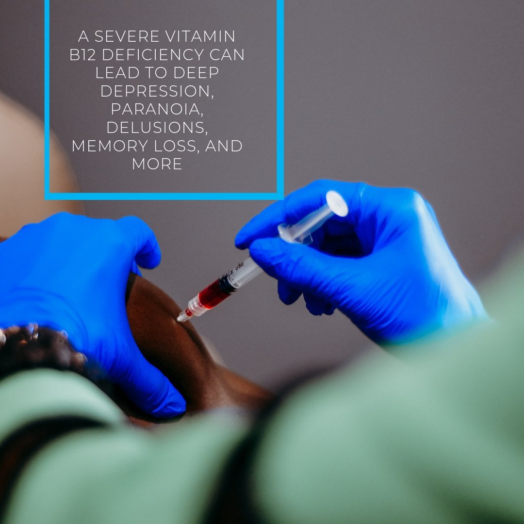 DripDoctors's tweet image. #DripFact: Most people people don’t consume enough vitamin B12 to meet their needs. As a result, vitamin B12 deficiency is relatively common, especially among older people. B12 deficiencies can be prevented and corrected by weekly shots of B12.