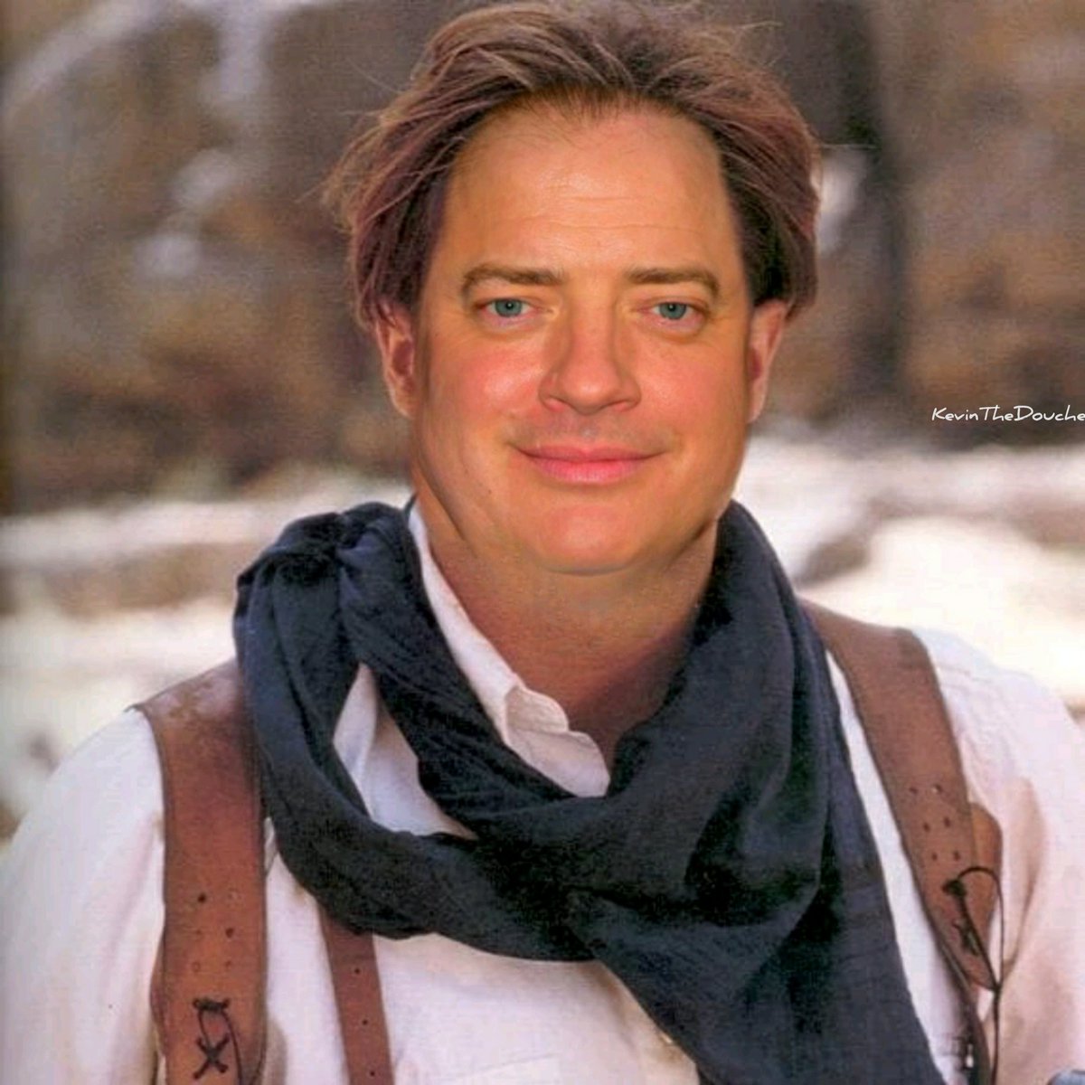 UghItsKevin's tweet photo. I always wondered what present day Brendan Fraser's face would look like on 1999 Brendan Fraser #AndThenIHadNoChoice but to make this https://t.co/PnsgHXQVhi