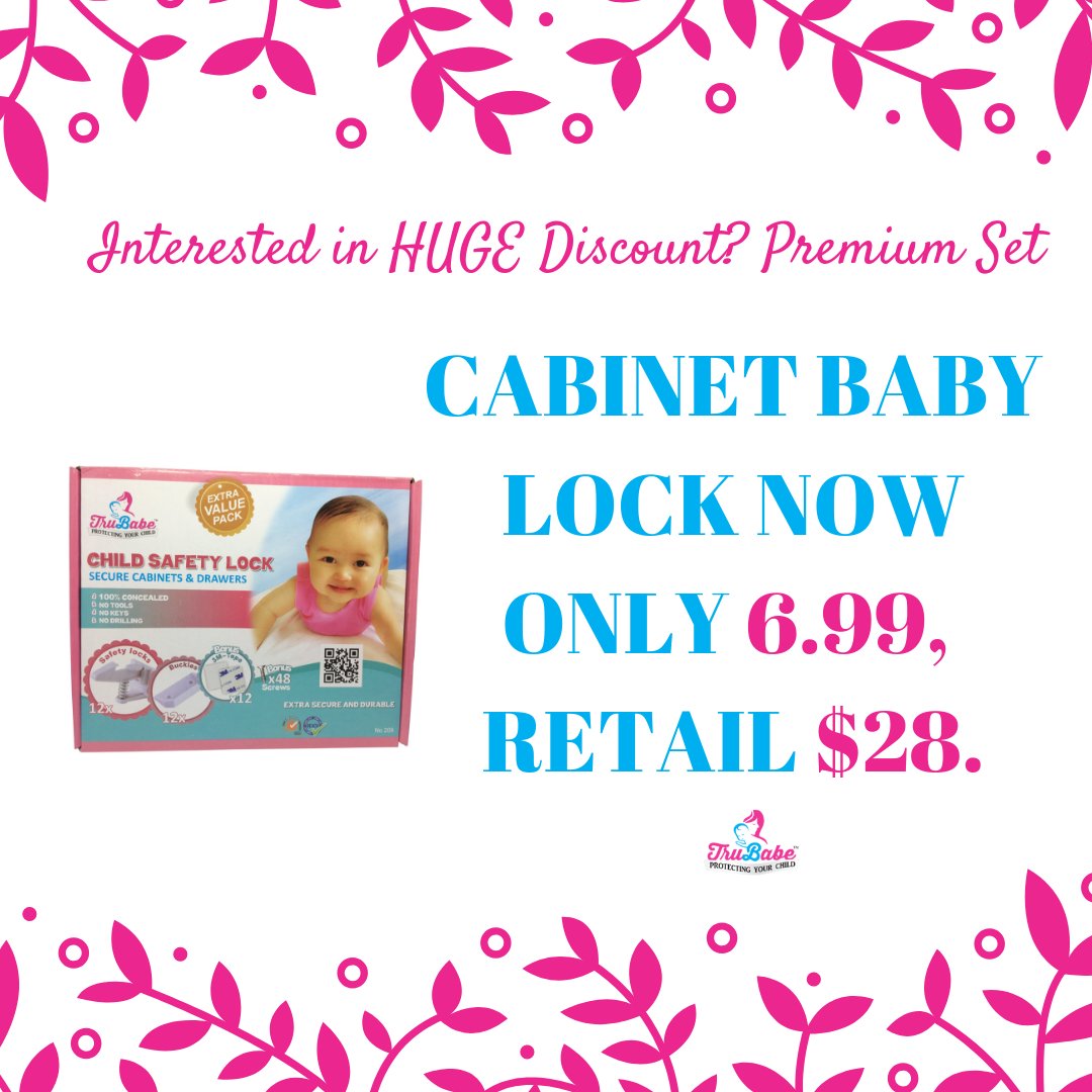 Cabinet Baby Lock Now only 6.99, Retail $28! Get it now! ~TruBabe.com
Limited time only! What are you waiting for?! >>goo.gl/bLukmX
#babyproofing #childproofing #babycare #toddlers #children #outletcovers #parenting #babyproofingproducts #cabinetlock