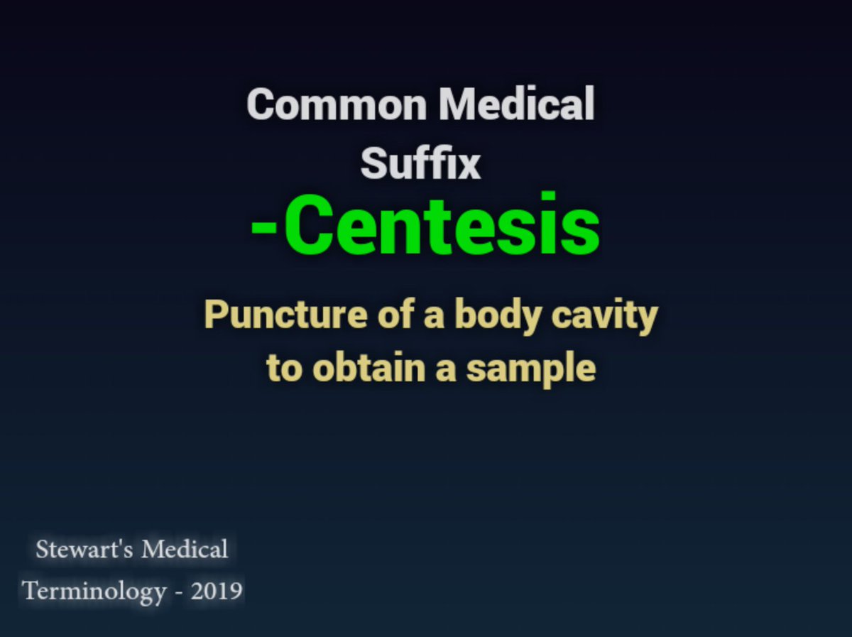 s_terminology's tweet image. Usage#Amniocentesis, #Thoracentesis