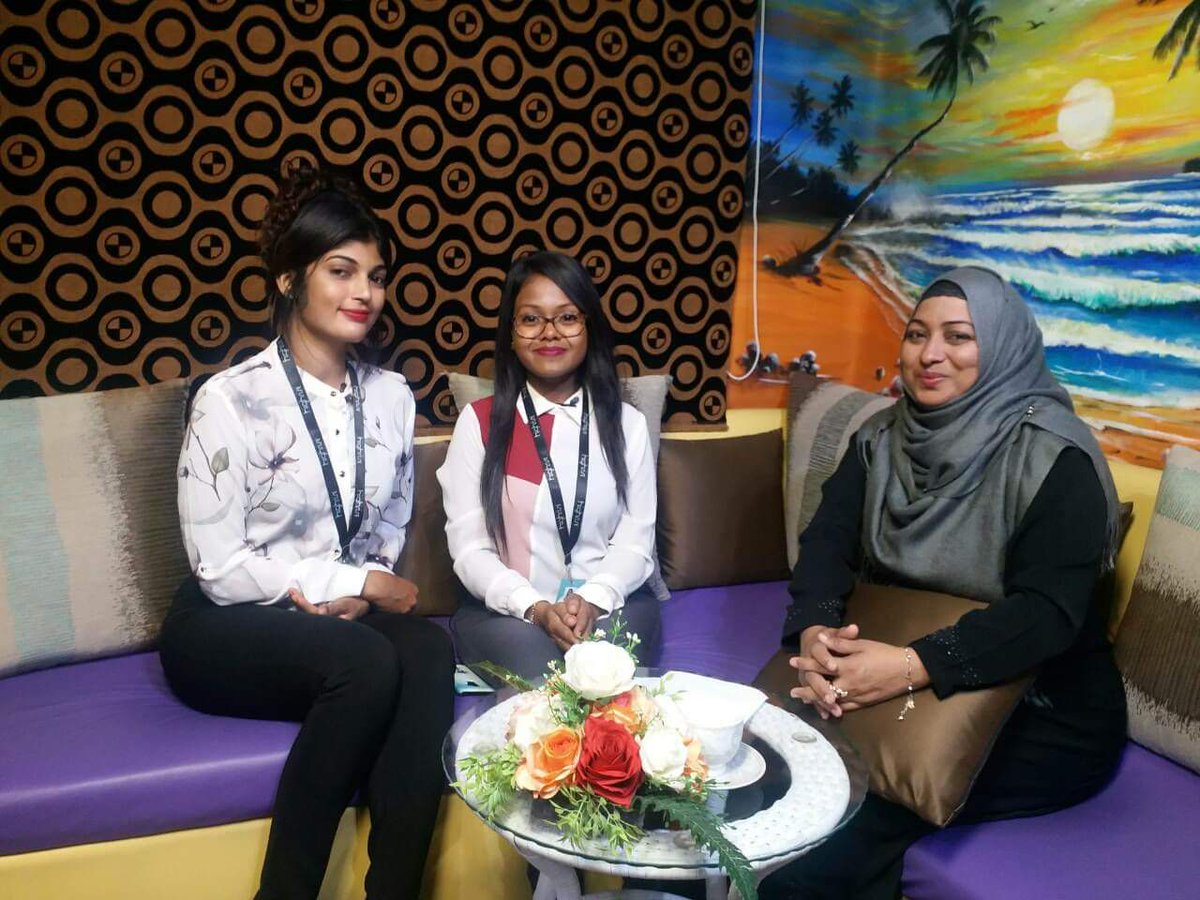 Mariyam Maisha, Sales and Marketing Executive and Aminath Nasra, Sales &amp; Marketing Manager of Highrise joins our #DailyLiveShow to talk about the LivingExpo to be held on 7th February at Dharubaaruge.