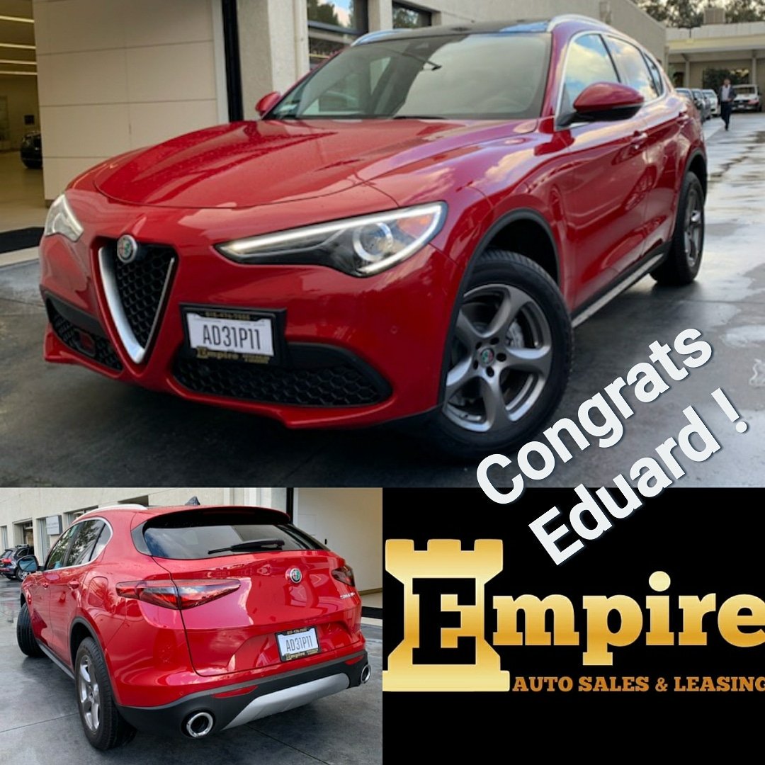 Empire_AutoSale's tweet photo. Congratulations Eduard on your Alfa Romeo Stelvio !!!
Drive safe and welcome to the Empire Auto Family.
#empireauto #new #car #lease #purchase #finance #newcarlease #newcarfinance #refinance #leasingcompany #glenoaksblvd #autobroker #autobrokers #autobrokersales #brokerdeals https://t.co/gOKNlJSq7w