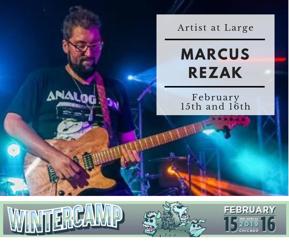 WinterCampChi's tweet photo. With #Wintercamp2019 right around the corner...we want to share BIG news w/ our fans! @MarkusRezak will be our official #artistatlarge! His recent album, "Gateway to the Galaxy", ft. artists such as Kris Myers and Joel Cummins of #UmphreysMcGee. 

https://t.co/k0kEENZoHH https://t.co/LFYUZSQ4Yz