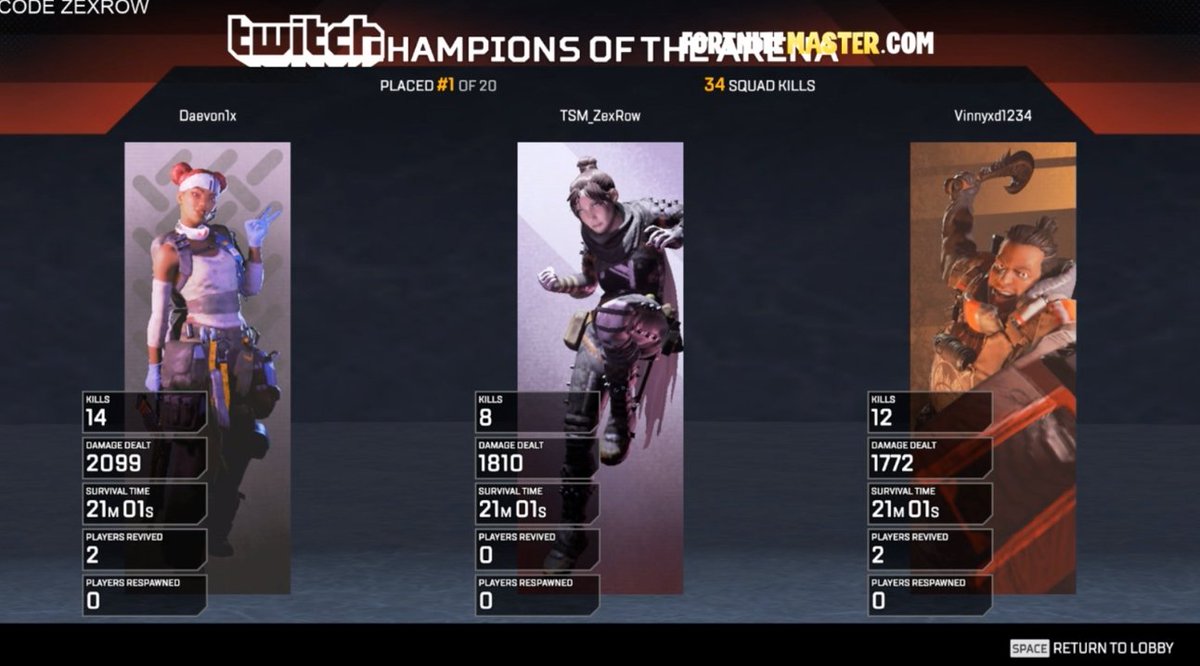 ZexRow's tweet image. 34 kill game with @Vinny1xx @ItsDaevon